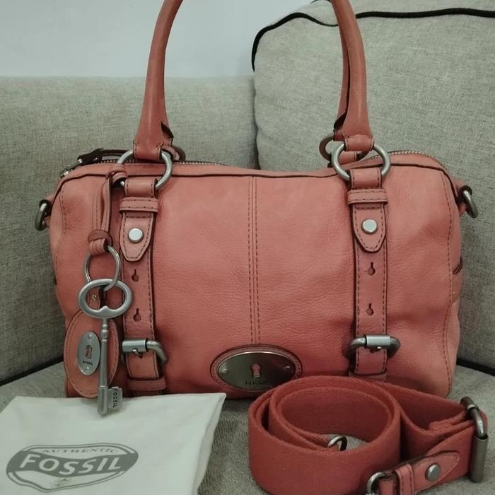 Tas Fossil second Maddox Satchel Size Large Fullset