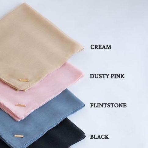 Hijab Deenay Segi Empat Polos Paris Ultimate New
