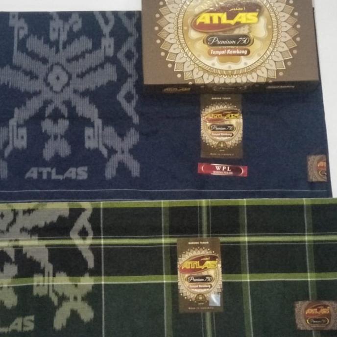 Sarung Atlas Tumpal Kembang Premium 750