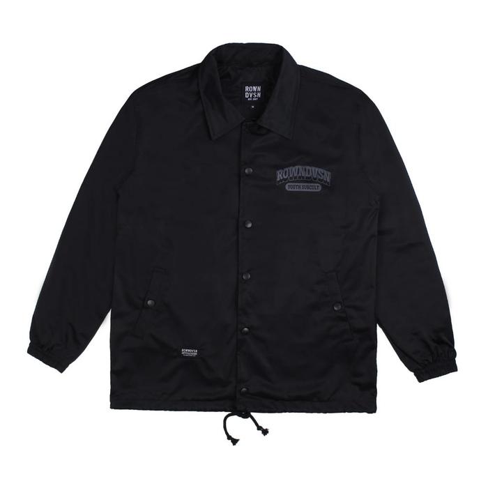 Rown Division Coach Jacket Black - Rowndvsn Coach Jaket Cameron Black