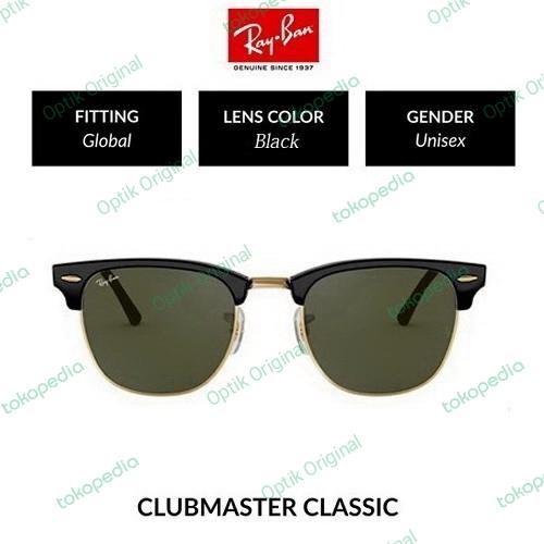 Kacamata Rayban clubmaster rb3016