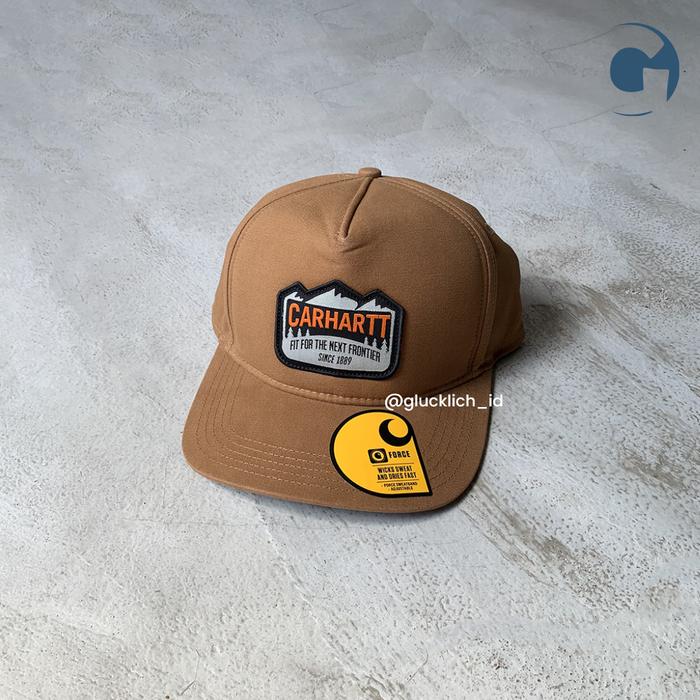 Carhartt, Canvas Mountain Patch Cap in Brown