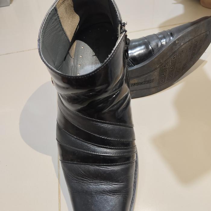Preloved Sepatu Boots Pria Hitam BUCCHERI Size 45/31Cm
