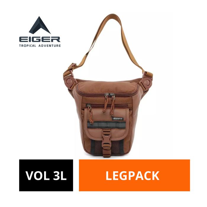 [BISA COD] Tas Paha Eiger Original Hitam Alternator Leg Bag 3 L [ 2X LIPAT UANG KEMBALI BILA GAK ORI
