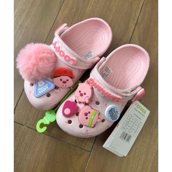 Sandal Crocs Anak Loopy Clog / Crocs zanmang Loopy anak / Crocs x Loopy junior