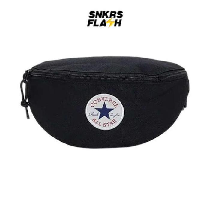 (onewan) Waist Bag Unisex CONVERSE CHUCK TAYLOR PATCH SLING PACK BLACK - BP1990701