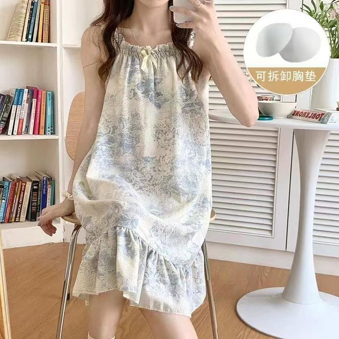 DASTER YUKENSI IMPORT RAYON CRINKLE PREMIUM ABSTRAK BIRU