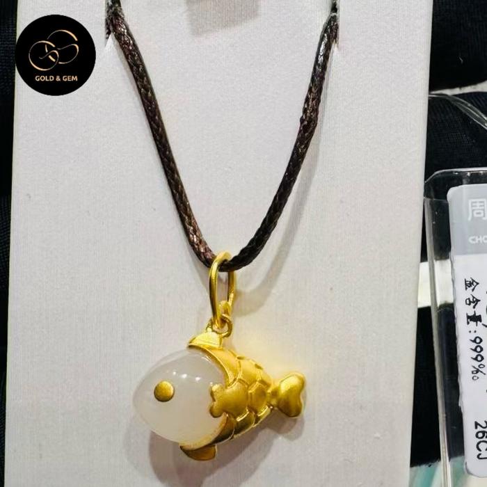 Liontin Jade emas 24k CTF hk
