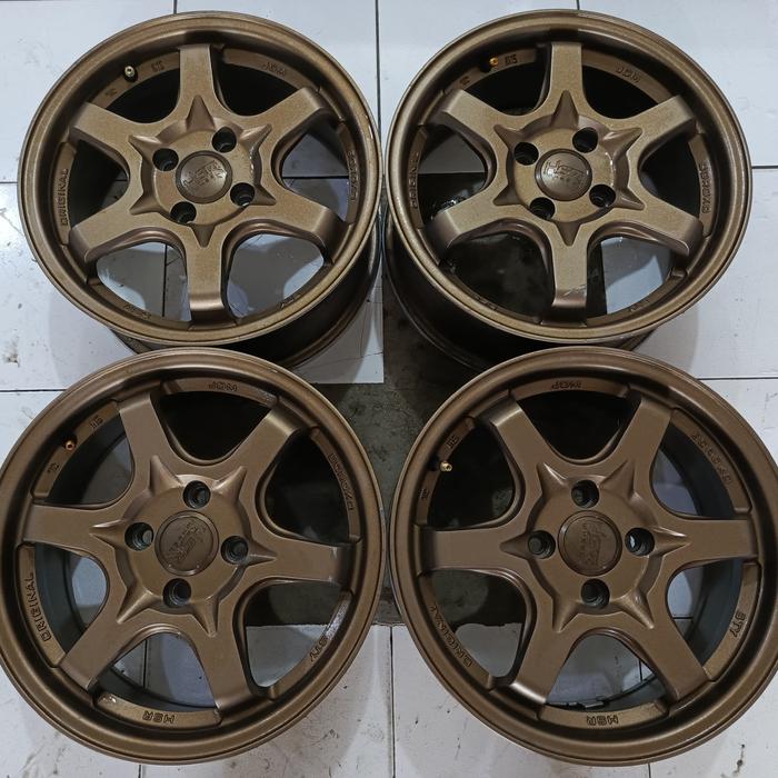 VELG MOBIL TE37 RING 15 PCD 4X100 + BAN SECOND