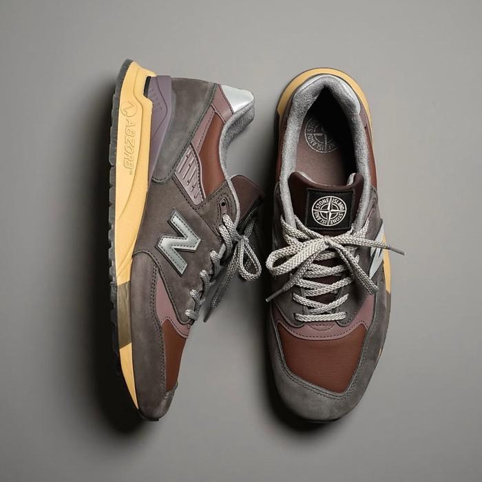 Stone Island x New Balance NB 998 Raso Gommato 2025 (Made in USA)