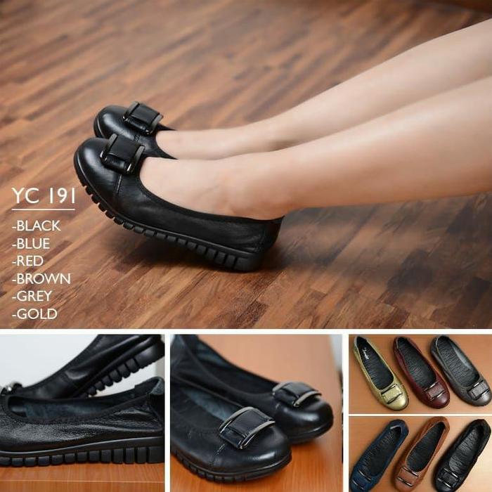 Sepatu wanita Clarks flat yc-191 /Clarks wanita asli