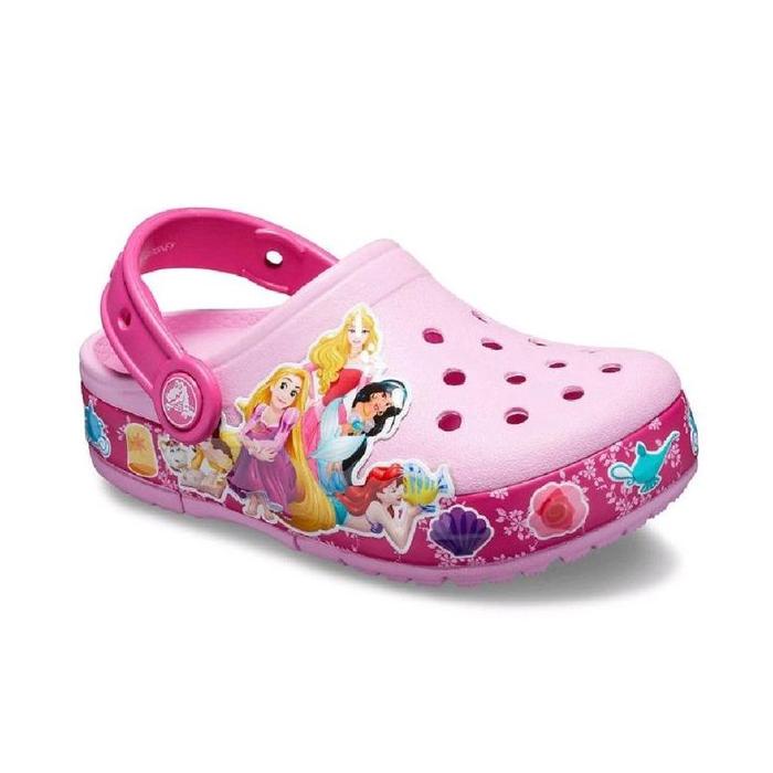 Crocs Anak Led Lampu princess / sandal Crocs anak princess
