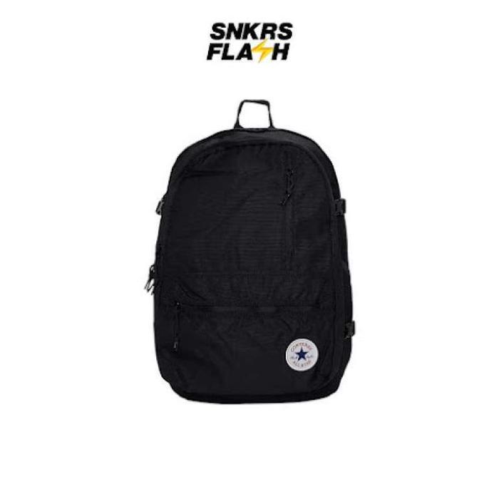 (onewan) Tas Ransel Unisex CONVERSE STRAIGHT EDGE BACKPACK BLACK - BP2113801