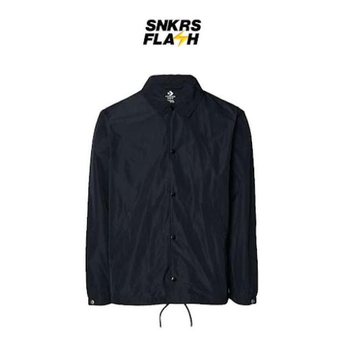 (onewan) Jaket Pria CONVERSE ANDOVER COACH JACKET BLACK - 026563A05