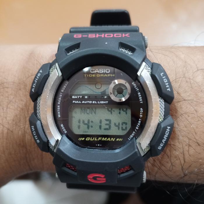 Jam Gshock DW 9700 Gulfman Titanium Prelove Made in Japan