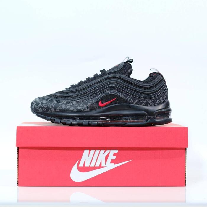Nike air max 97 black red replectif
