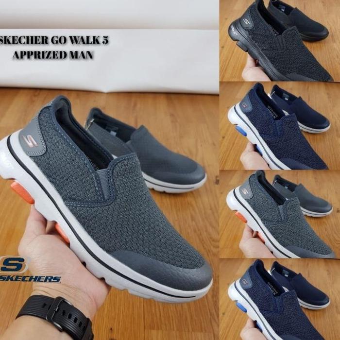 Skechers Go walk 5 Apprized man / Sepatu Pria Go walk5 Apprized / Skechers Go walk5