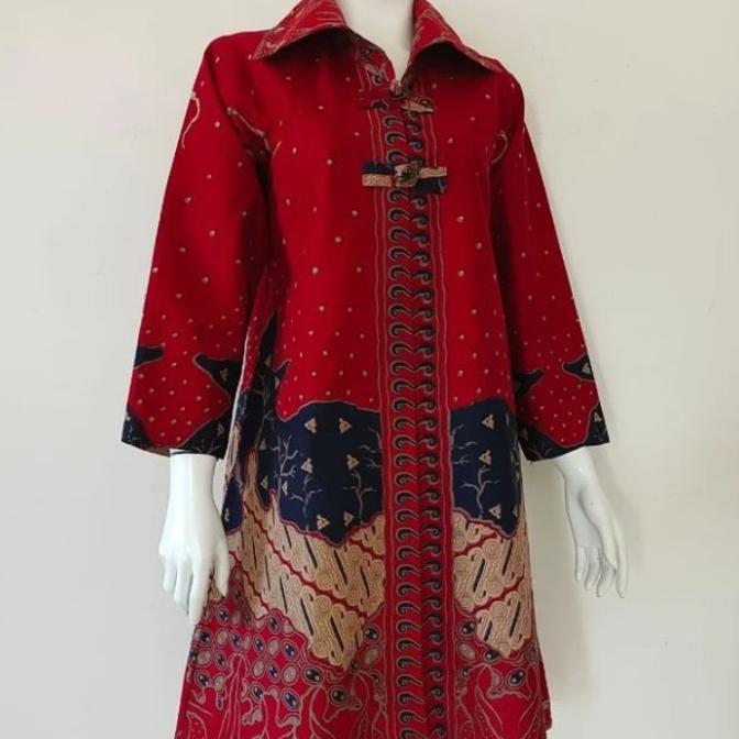 Tunik dan dress batuk solo / batik sragen / batik widya kusuma halus