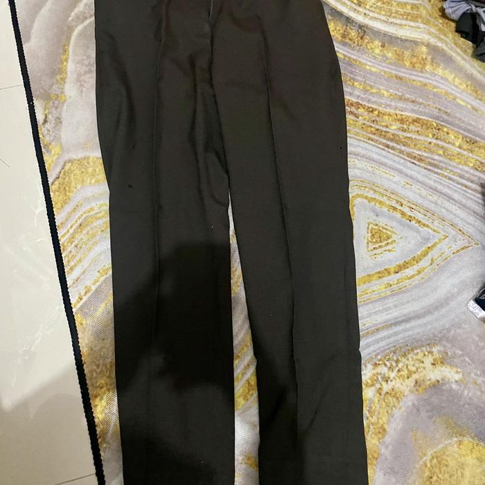 Celana executive wanita dark coklat slimfit size 28