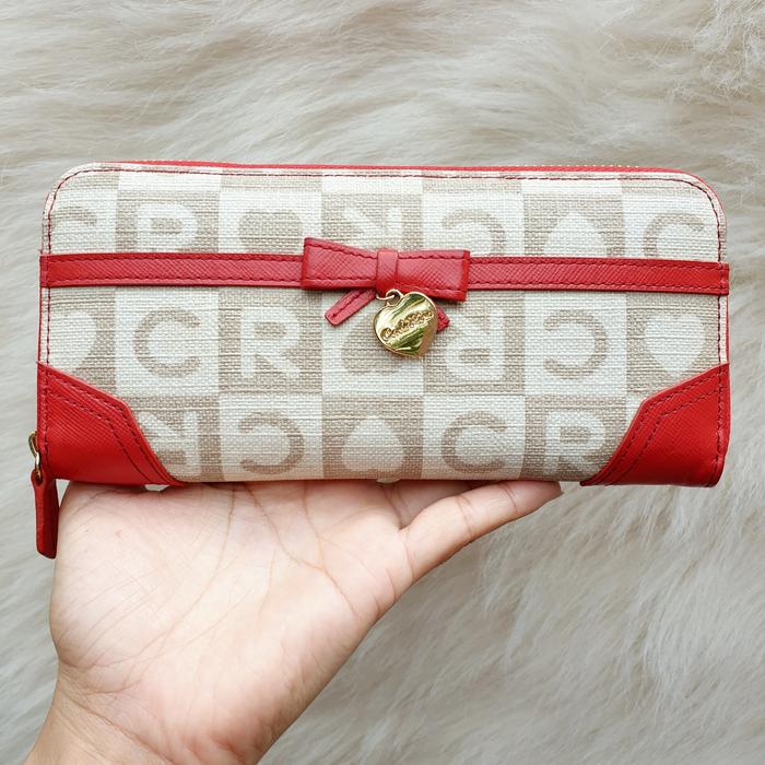 Dompet Carlo Rino Panjang Pvc Mix Kulit Asli Wanita