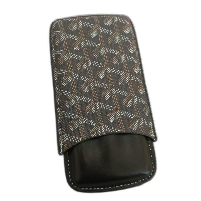 Humidor Case 3 slots Goyardine Kualitas Terbaik