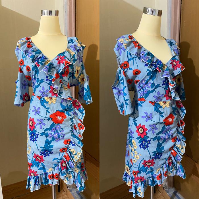 Cut out Floral Dress big plus size summer prelobed thrift