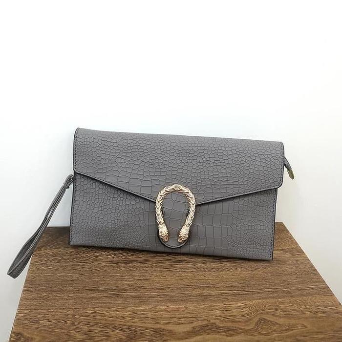 New CLUTCH WANITA CROCO 900 SUPER PREMIUM IMPORT EMBOSS L2 Terlaris