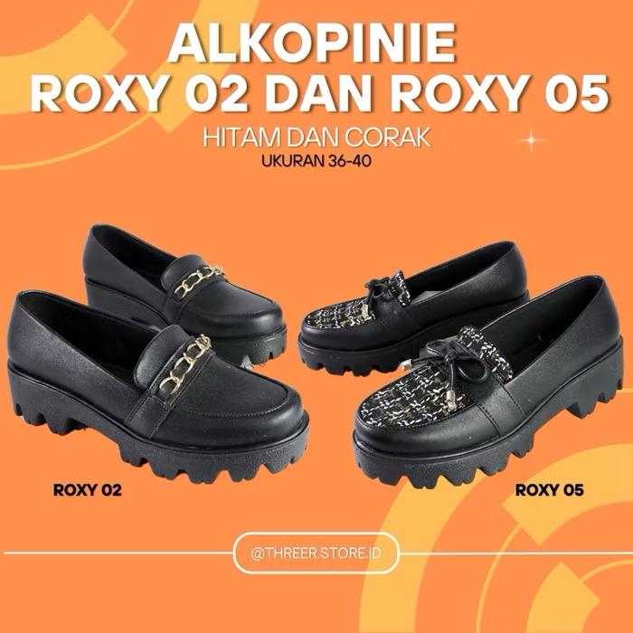 Sepatu Wanita Viral Kekinian Cantik Berkualitas - ALKOPINIE Roxy 02 Dan Roxy 05 100% Original Dari P