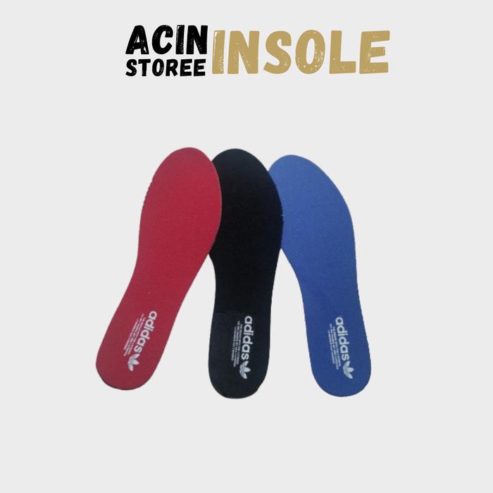 Adidas Alas Kaki Sepatu Insole Tebal 4MM Motif Trefoil Memory Foam Ortholite Empuk Ringan Nyaman Bis