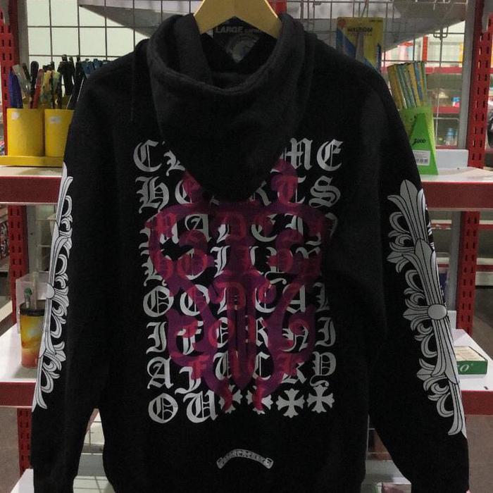 Hoddie chrome hearts second preloved