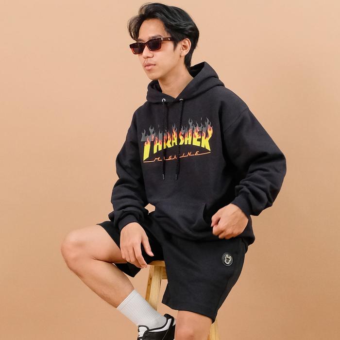 Thrasher BBQ Flame Black Hoodie