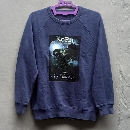 Crewneck Sweater KORN | Brand TOPTEN | Rock Band | Nu Metal | Thrift Bekas Preloved Second