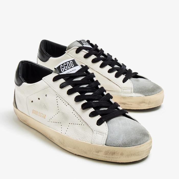 Golden Goose Superstar White Black Suede Toe Made in Italy Original