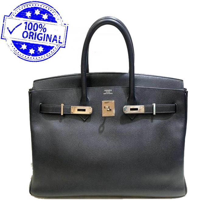 Preloved Hermes Birkin 35 B35 Noir Black Epsom PHW O 2011