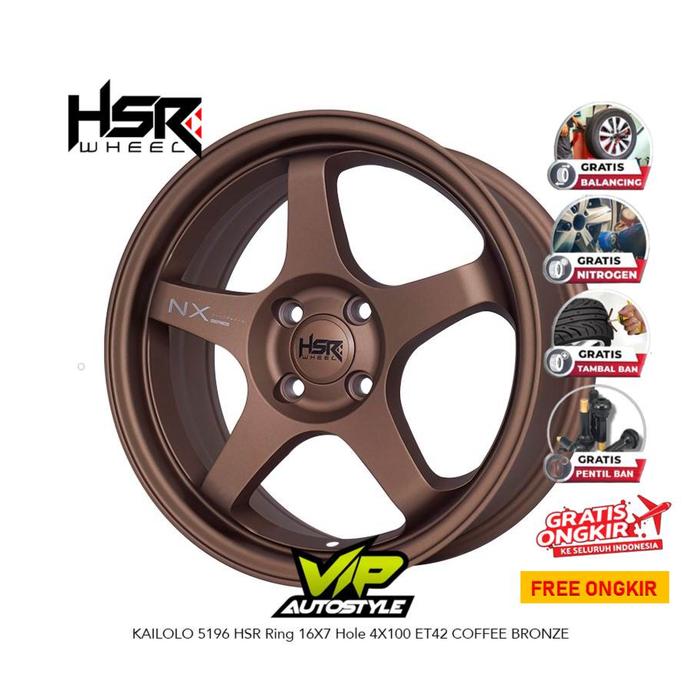 Velg Mobil Racing Termurah Hsr Kailolo Ring 16 Model Palang Untuk Brio Agya Jazz Yaris Vios Sigra Ca