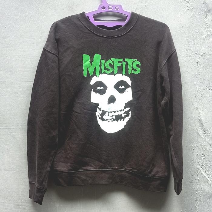 Crewneck Sweater MISFITS | Brand GIORDANO | Punk Rock Band | Thrift Bekas Preloved Second