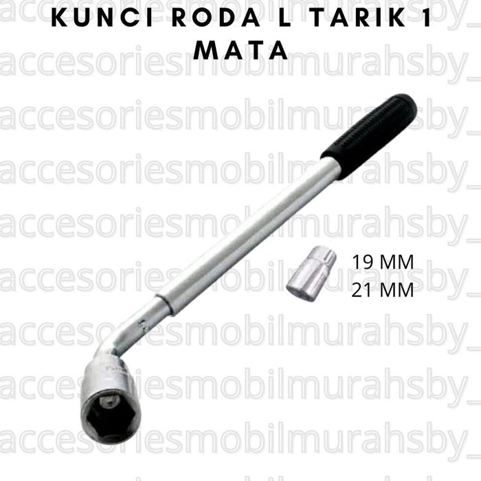 Kunci Roda Velg Mobil - L Tarik - Shock 19 & 21 Bolak Balik