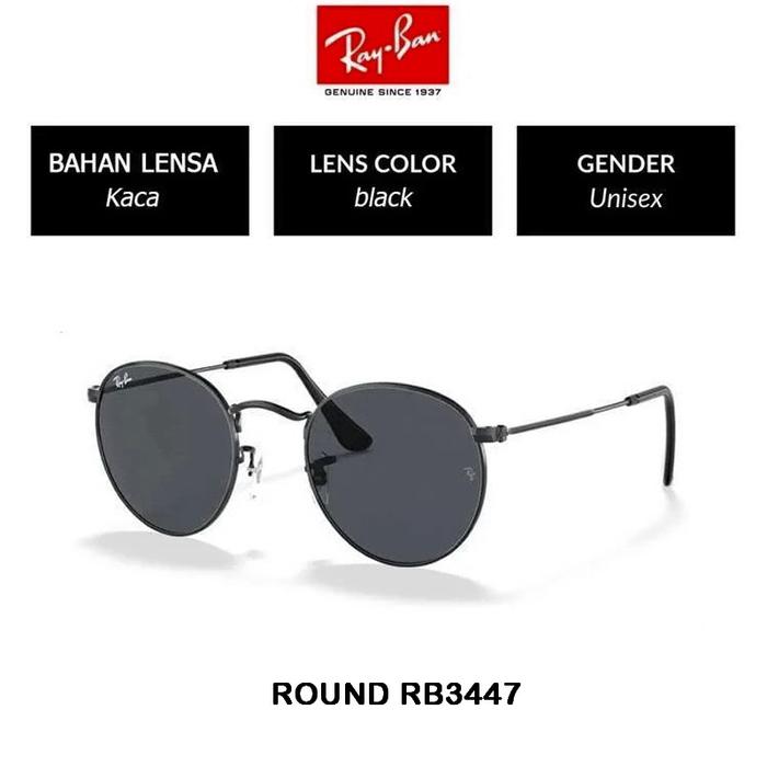 Kacamata Ray-Ban round metal rb3447