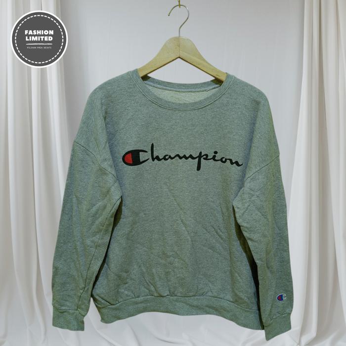 crewneck champion second / crewneck champion abu / crewneck murah
