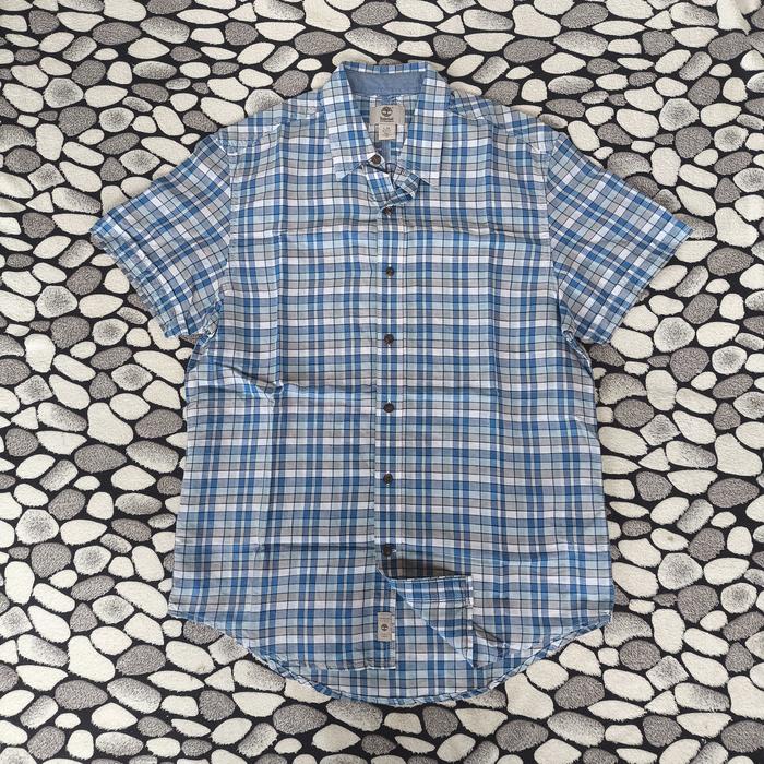 kemeja linen timberland slim fit original size L