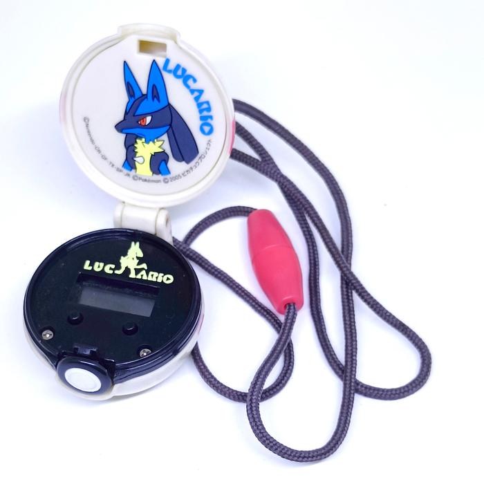 Pokemon TOMY Sling Watch Ball EX - Lucario (Jam Kalung / JP Very Rare)