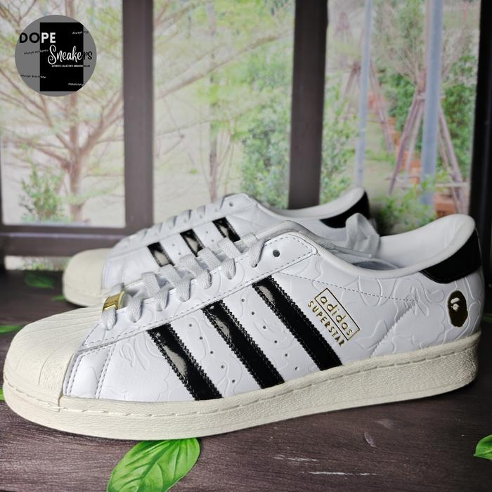 Adidas Superstar Vintage Bape White Black (JR2701). Size US 12 / UK 11,5 / EU 46 2/3. BNIB & Origina