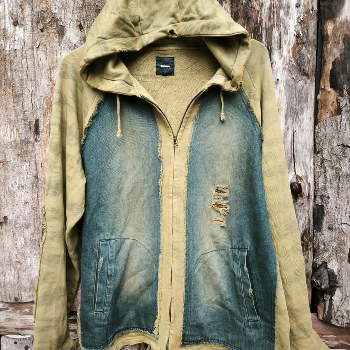 jacket distressed  camo hoodie Beams not ppfm, hysteric glamour, buzzricksons, carhartt, fear of god