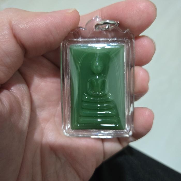 Thailand Amulet - Phra Somdej Giok Asli - LP Hong -Wat Petchburi - -B.E. 2555 - Kartu Sertifikasi