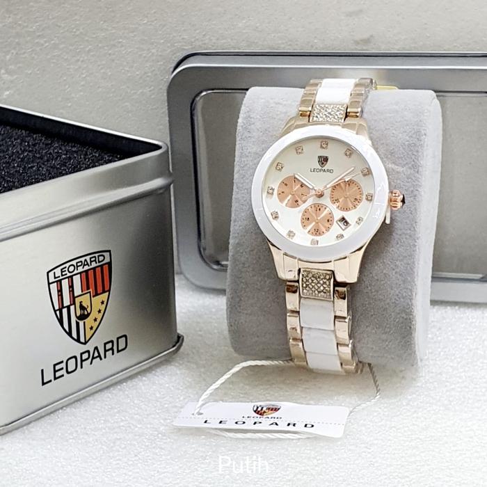 Leopard jam original bahan stell keramik