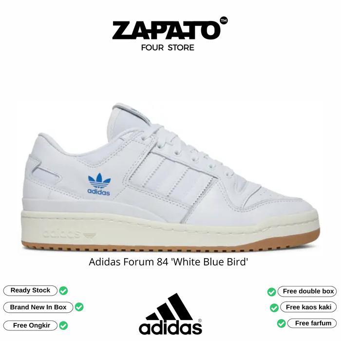 Sepatu Adidas Forum 84 'White Blue Bird'