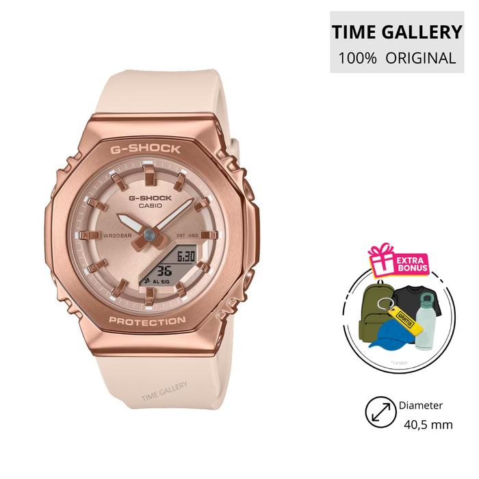 Jam Tangan Wanita casio original g-shock ori gshock gm-s2110pg-4adr gms2110pg4adr gms2110pg 4ad 4a 4