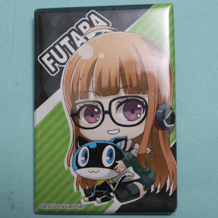 [Official Persona 5] Futaba Morgana Plastic Pin Badge for Backpack Accessories