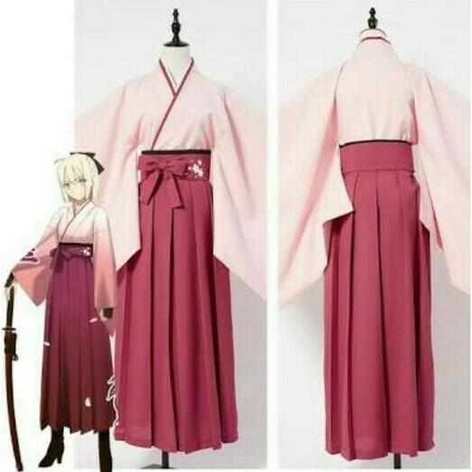 yukata hakama kimono baju adat / tradisional jepang sakura saber