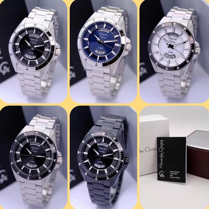 JAM TANGAN PRIA ALEXANDRE CHRISTIE AC 6678 ME / AC 6678 / 6678 ORIGINAL STAINLESS STEEL GARANSI RESM